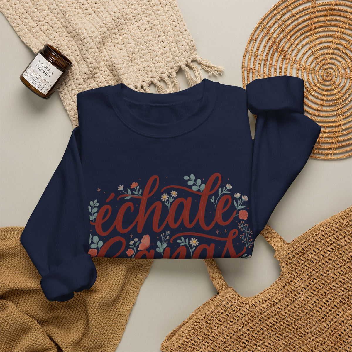 Echale Ganas Sweatshirt - Latina Motivational Gift - Spanish Inspirational Pullover for Her - Latina Pride Sudadera