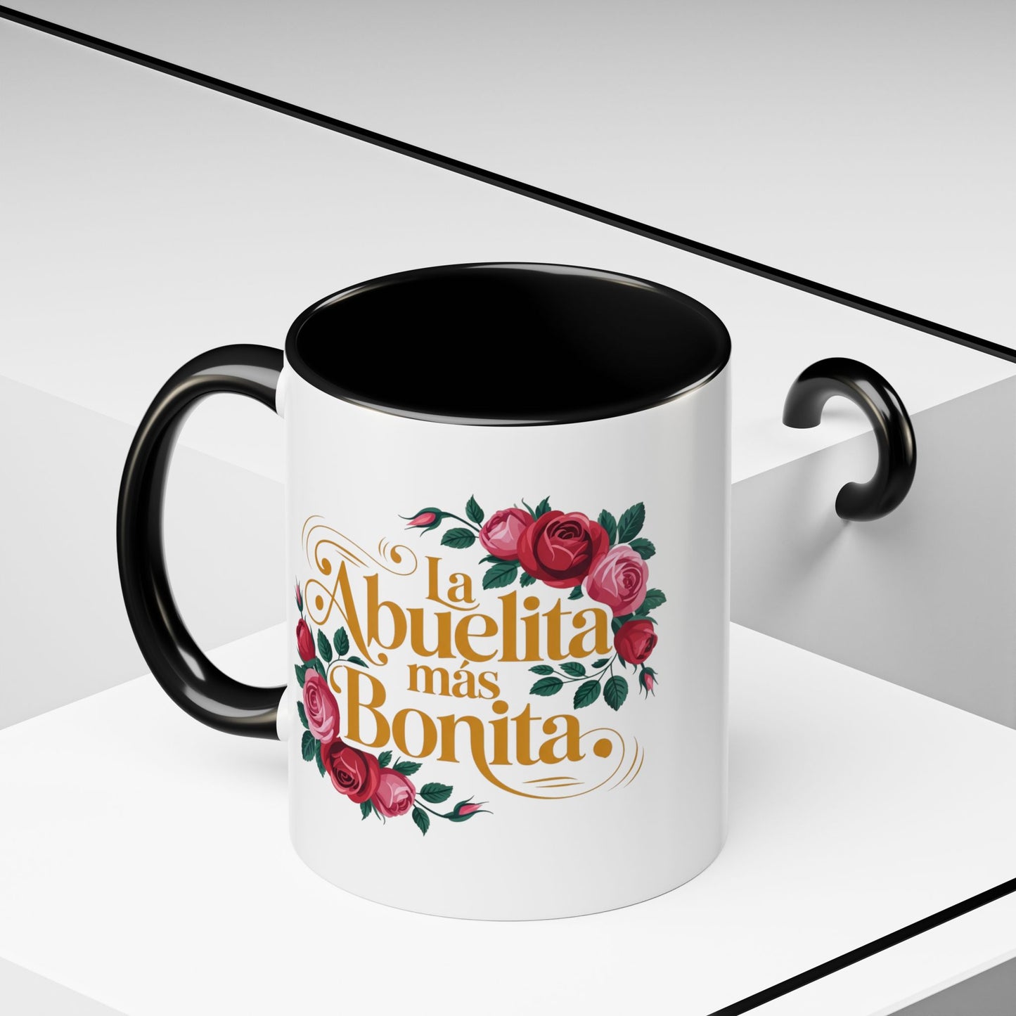 La Abuelita Mas Bonita Mug, Abuelita Gift Roses, Latina Grandmother Coffee Mug, Abuela Birthday Gift, Mother's Day Mug