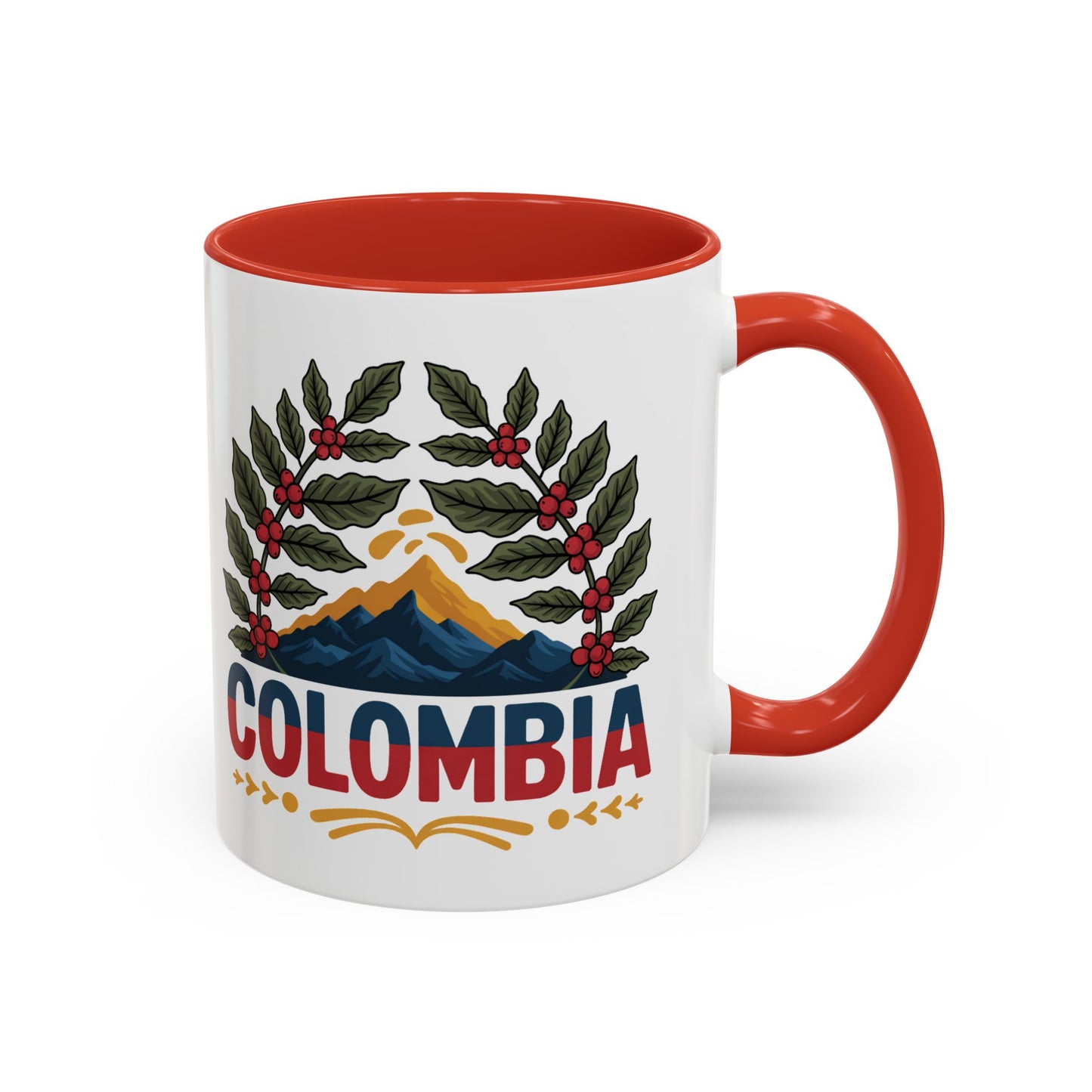 Colombia Mug - Colombian Pride Coffee Cup | Orgullo Colombia Gift | Hispanic Heritage Taza | Cafe Colombiano Lover Present