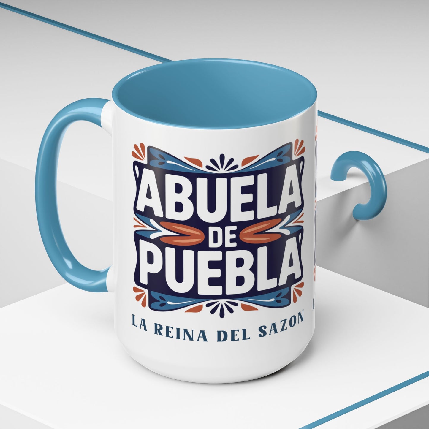 Abuela De Puebla - Latino Family Gift for Hispanic Grandma - Spanish Grandmother Coffee Cup - Abuela Regalo