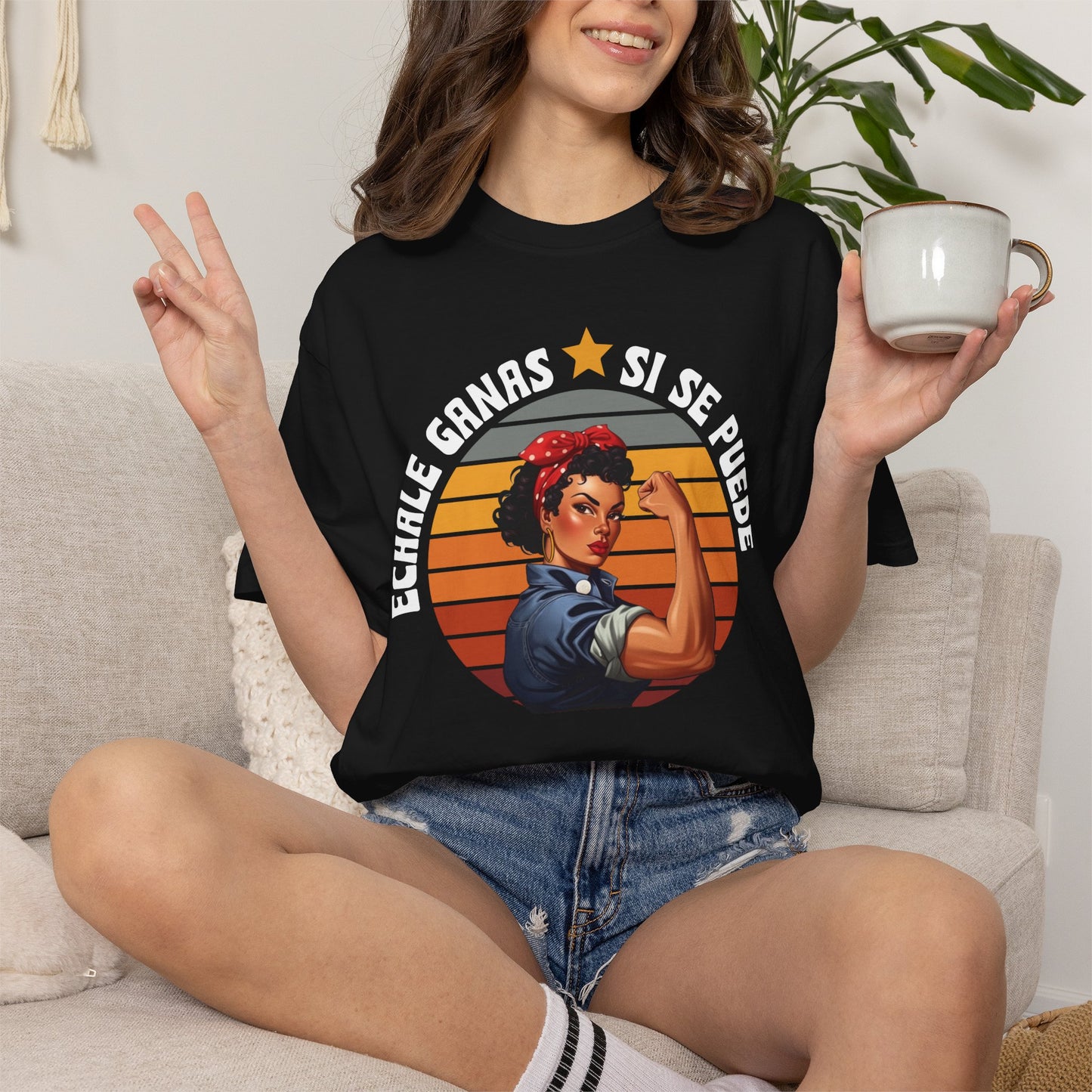 Echale Ganas Shirt, Si Se Puede Latina Empowerment Shirt, Dolores Huerta Cesar Chavez, Strong Latina Feminist Tee