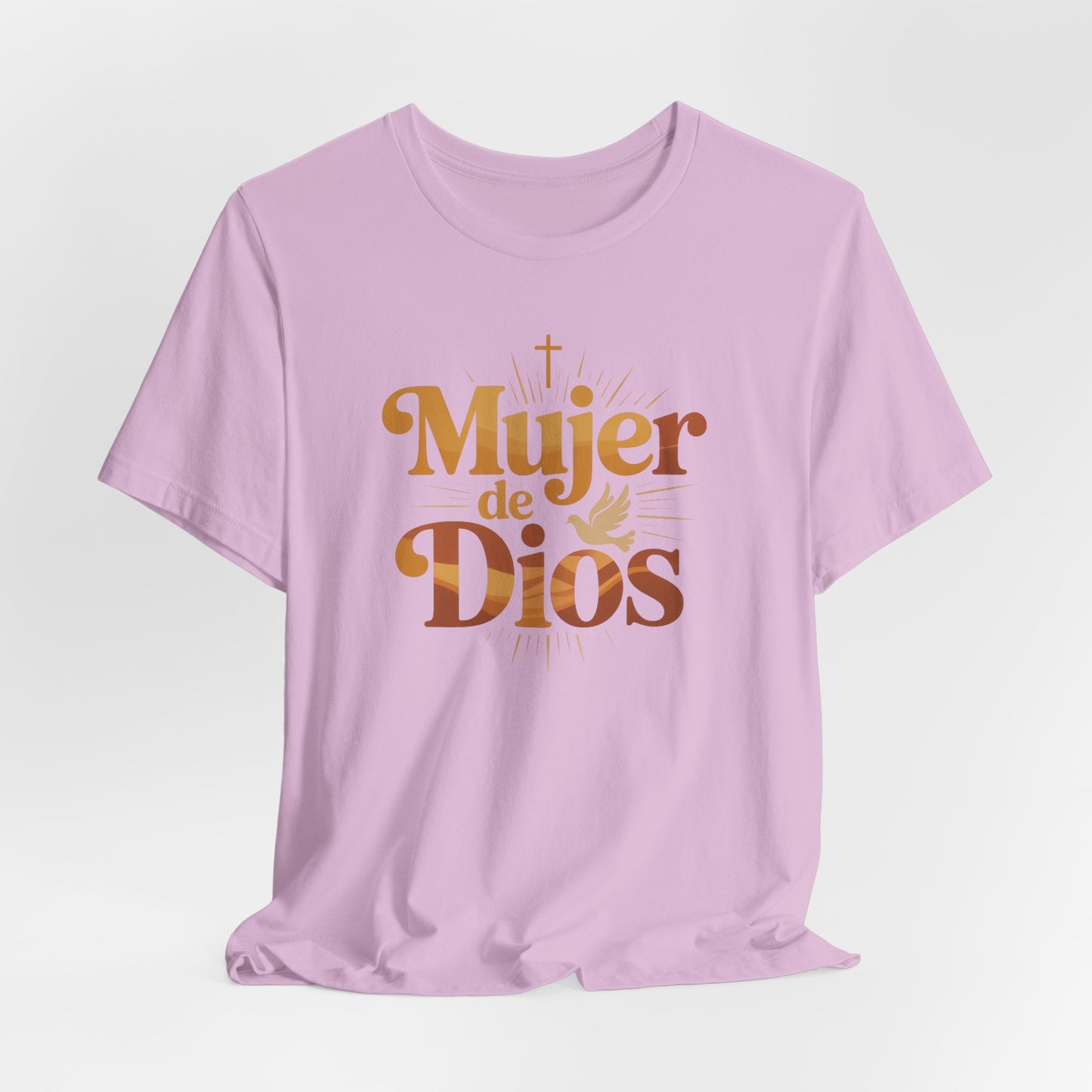 Mujer de Dios T-Shirt - Spanish Faith Tee for Christian Latina Women - Religious Gift Camisa Bendecida