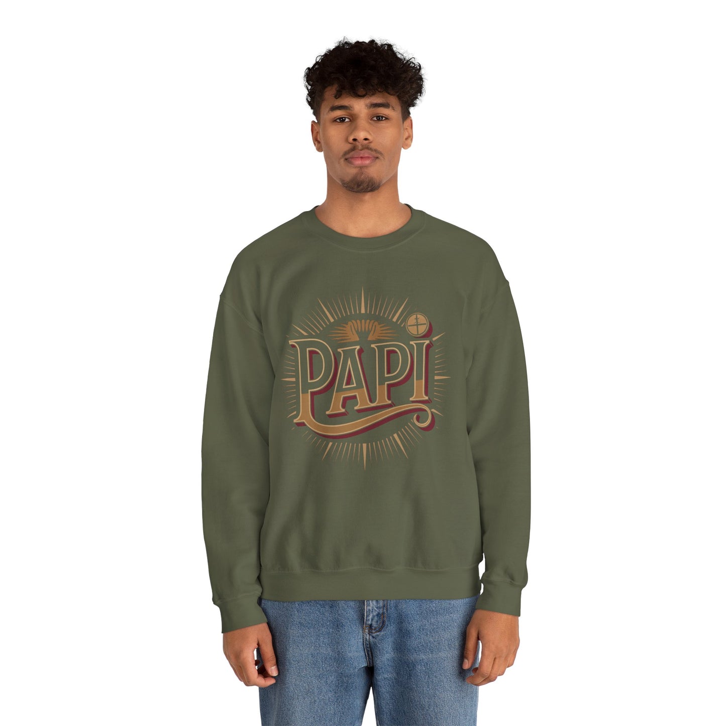 Hola Papi Sweatshirt - Latino Dad Gift - Spanish Father Hoodie - Hispanic Family Pride - Papi Shirt Gift