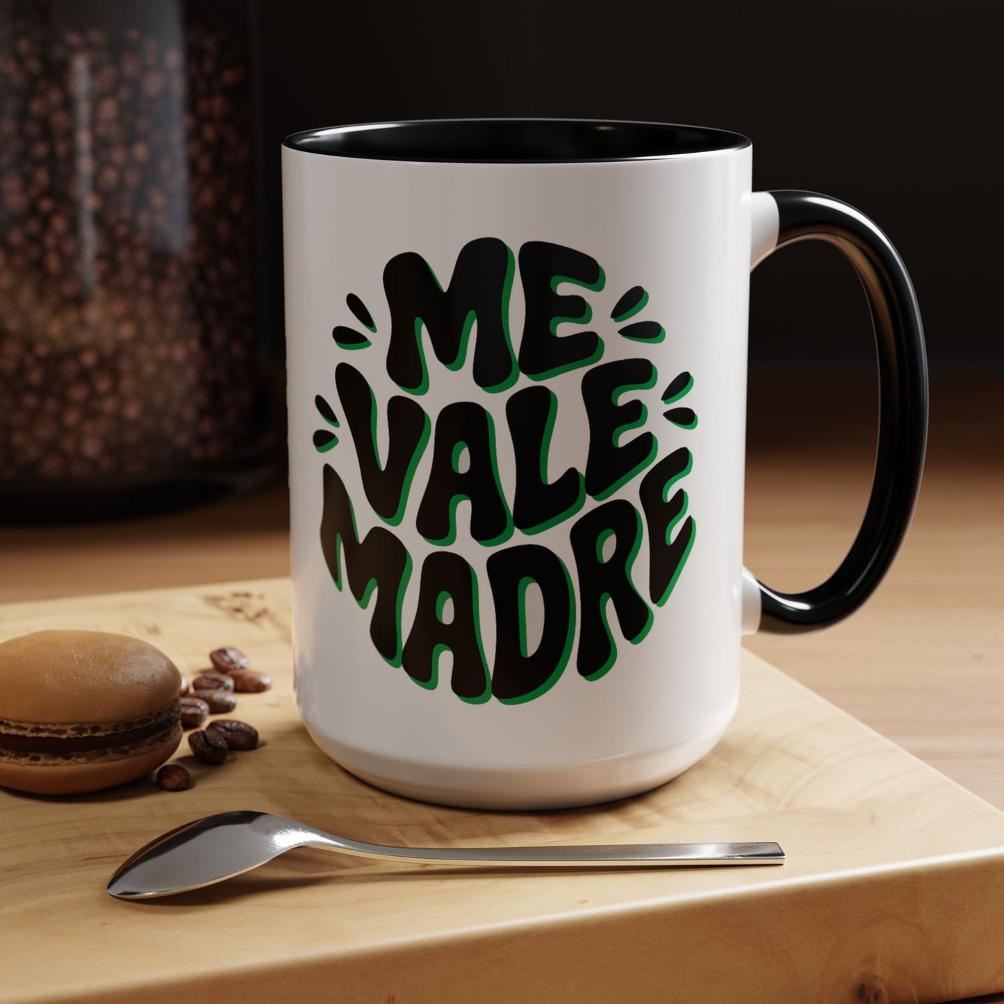 Me Vale Madre Mug - Funny Spanish Quote Coffee Cup - Latino Family Gift - Mexican Humor Sarcastic Spanish Saying