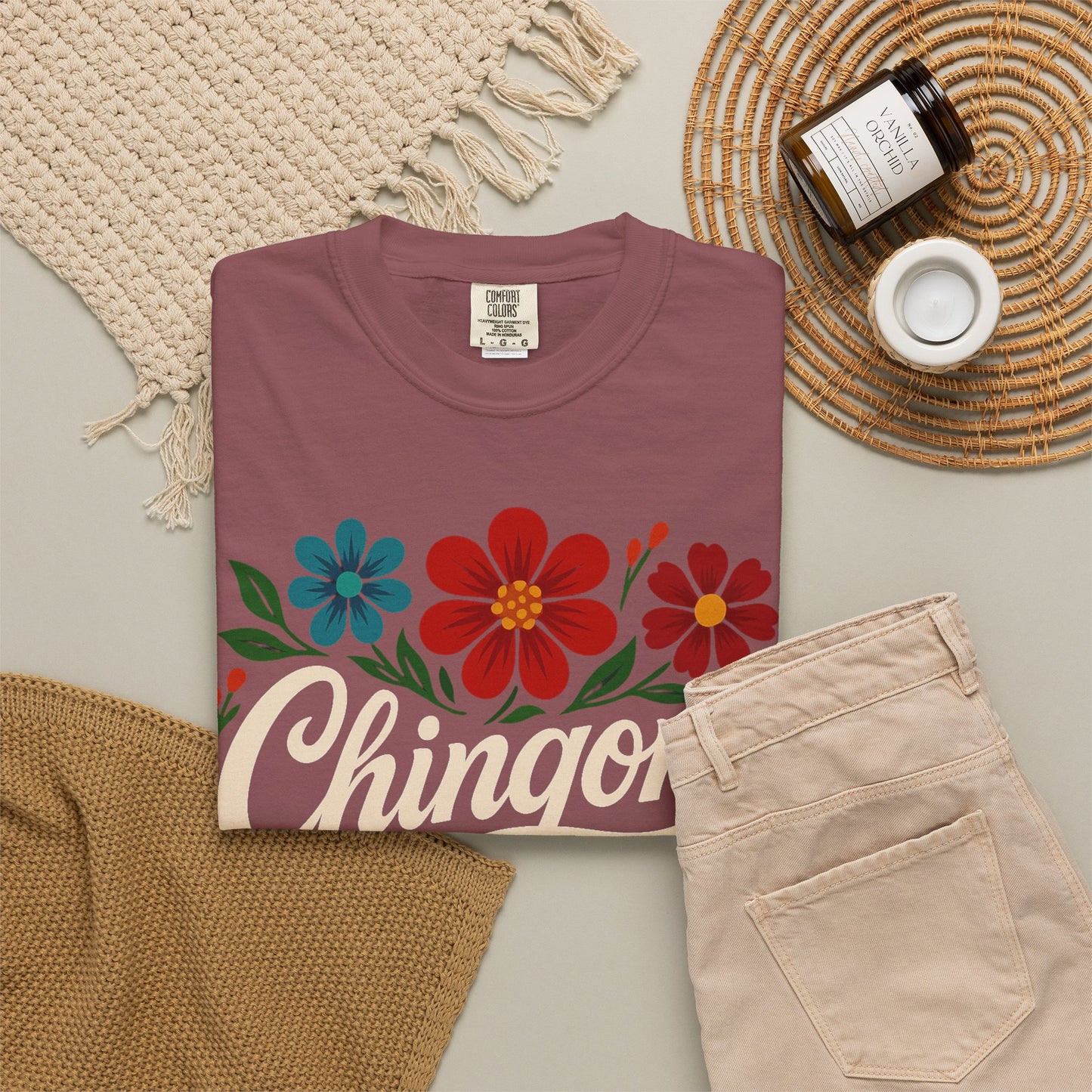 Chingona AF Shirt | Colorful Floral Latina T-Shirt | Empowerment Tee | Mexican Pride | Comfort Colors Tee | Latina Gift
