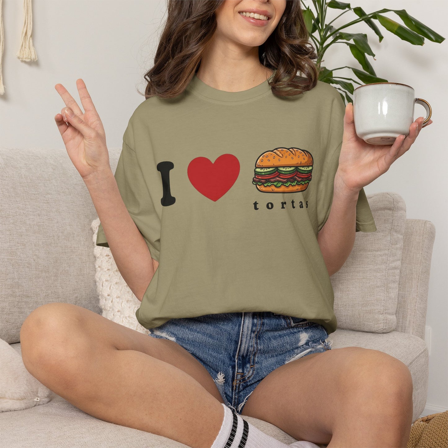 I love Tortas Shirt, Comfort Colors Bilingual Tee, Funny Gift for Men