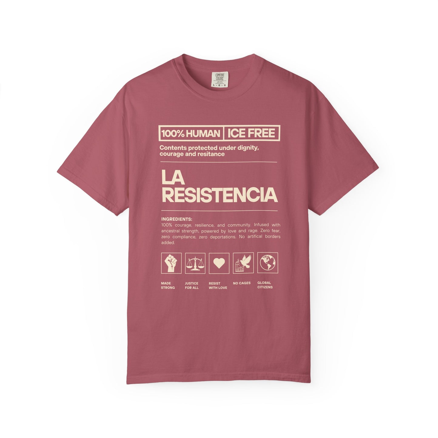 La Resistencia ICE FREE Shirt | Immigrant Shirt Activites Tee |  Political Shirt | Bilingual Shirt