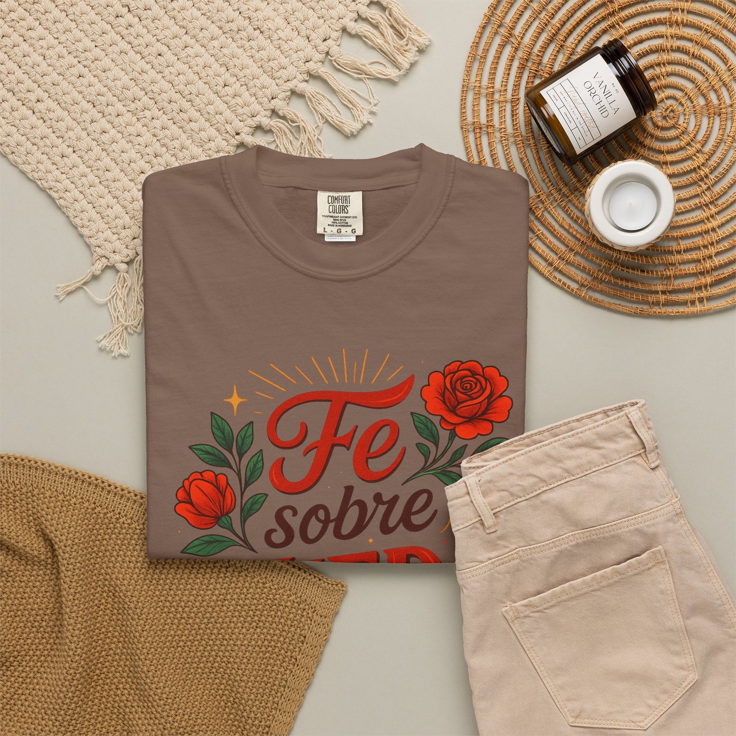 Fe Sobre Miedo Shirt | Camisa Christiana | Latina Graphic Tee |
