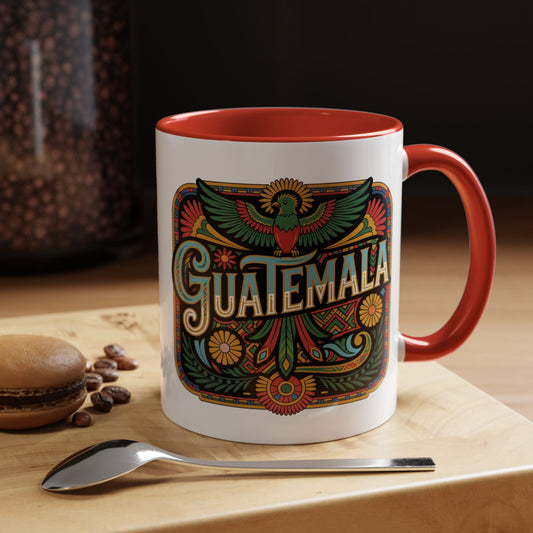 Guatemala Mug - Guatemalan Pride Coffee Cup - Chapín Heritage Gift - Central American Souvenir - Guatemala Regalo