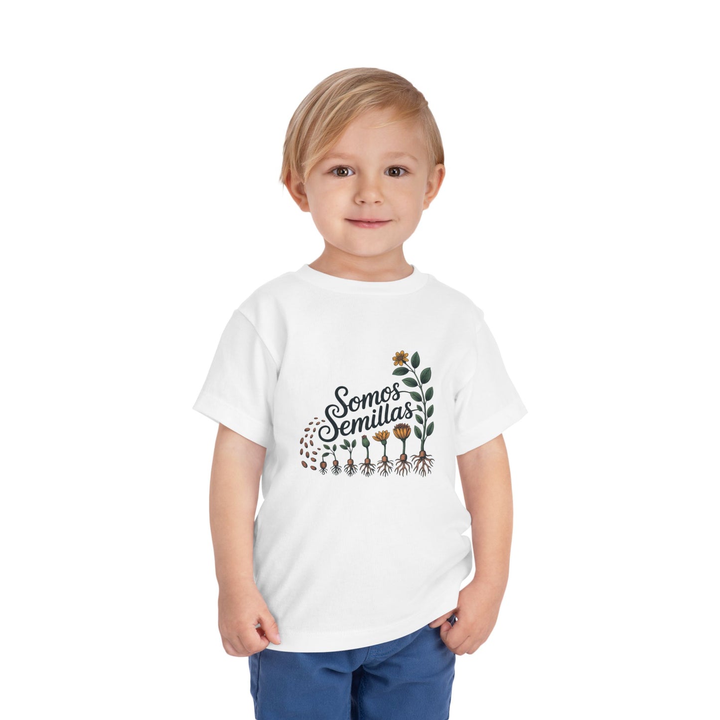 Somos Semillas Toddler T-Shirt | Latino Heritage Tee | Hispanic Culture Gift | Latinx Apparel | Somos Fuertes Shirt