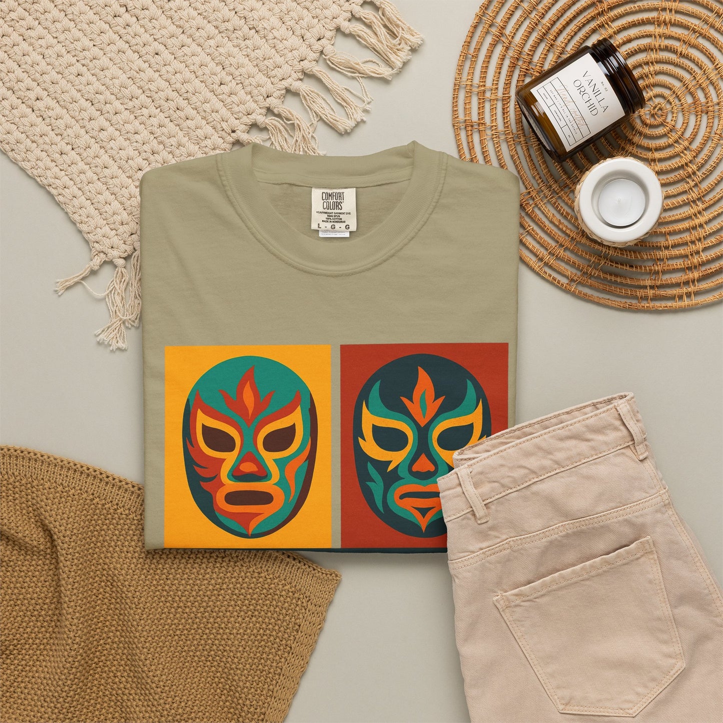 Colorful Luchador T-Shirt, Mexican Wrestling Tee, Lucha Libre Shirt, Unisex Top, Cinco de Mayo Gift, Festival Apparel
