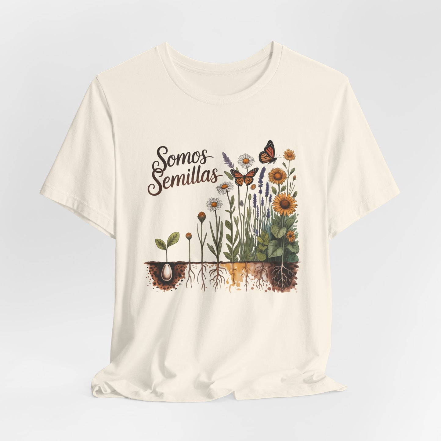 Somos Semillas T-Shirt - We Are Seeds Tee - Latino Heritage Gift - Hispanic Pride Shirt - Inspirational Growth Mindset