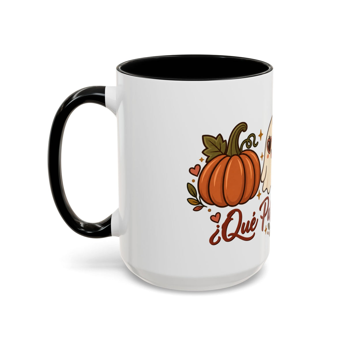 Que Pasa Calabaza Mug - Cute Fall Ghost Coffee Mug - Spanish Halloween Pumpkin Gift