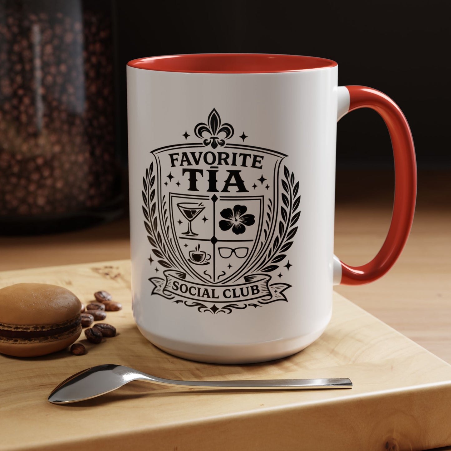 Tia Cup - Regalo Para Mi Tía Favorita | Spanish Aunt Gift Mug | Latina Family Gifts | Regalos En Español Para Mujer