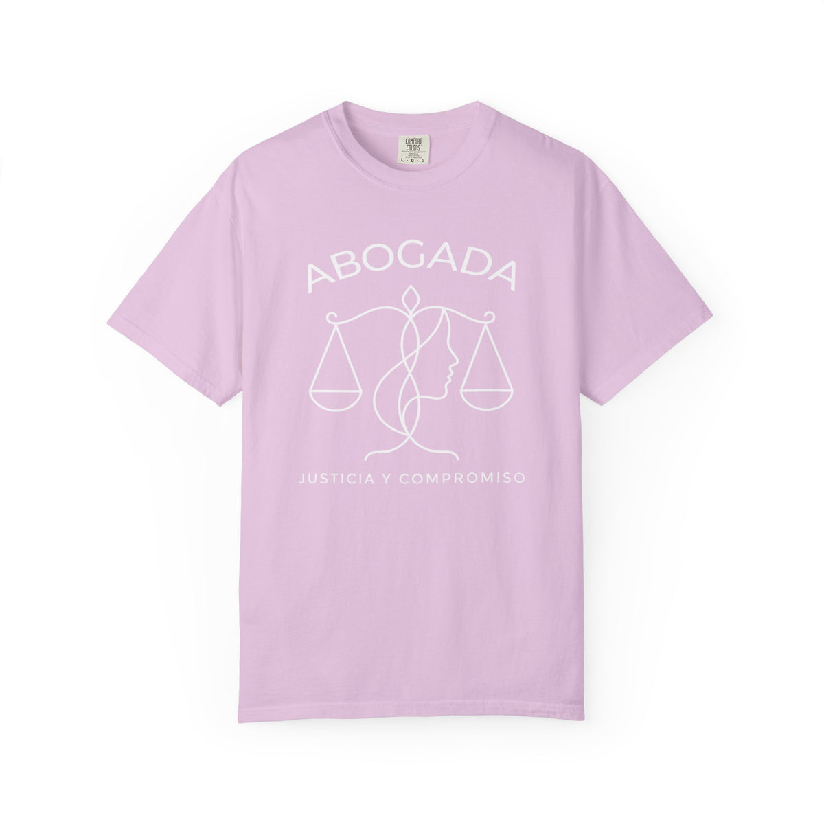 Abogada Justicia y Compromiso Tee - Spanish Latina Lawyer Shirt - Abogada Gift