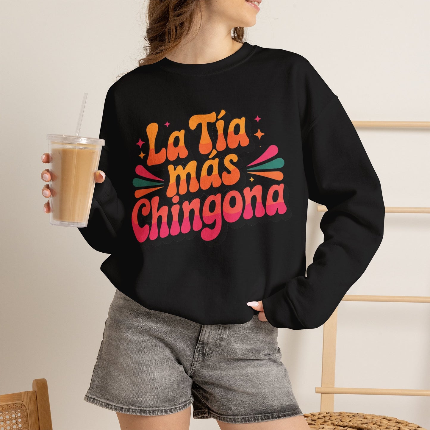 Tia Sweatshirt - Best Tia Ever Regalo Gift - Proud Tia Vida Pullover - Latino Family Gift - Mi Tia Favorita Sweater