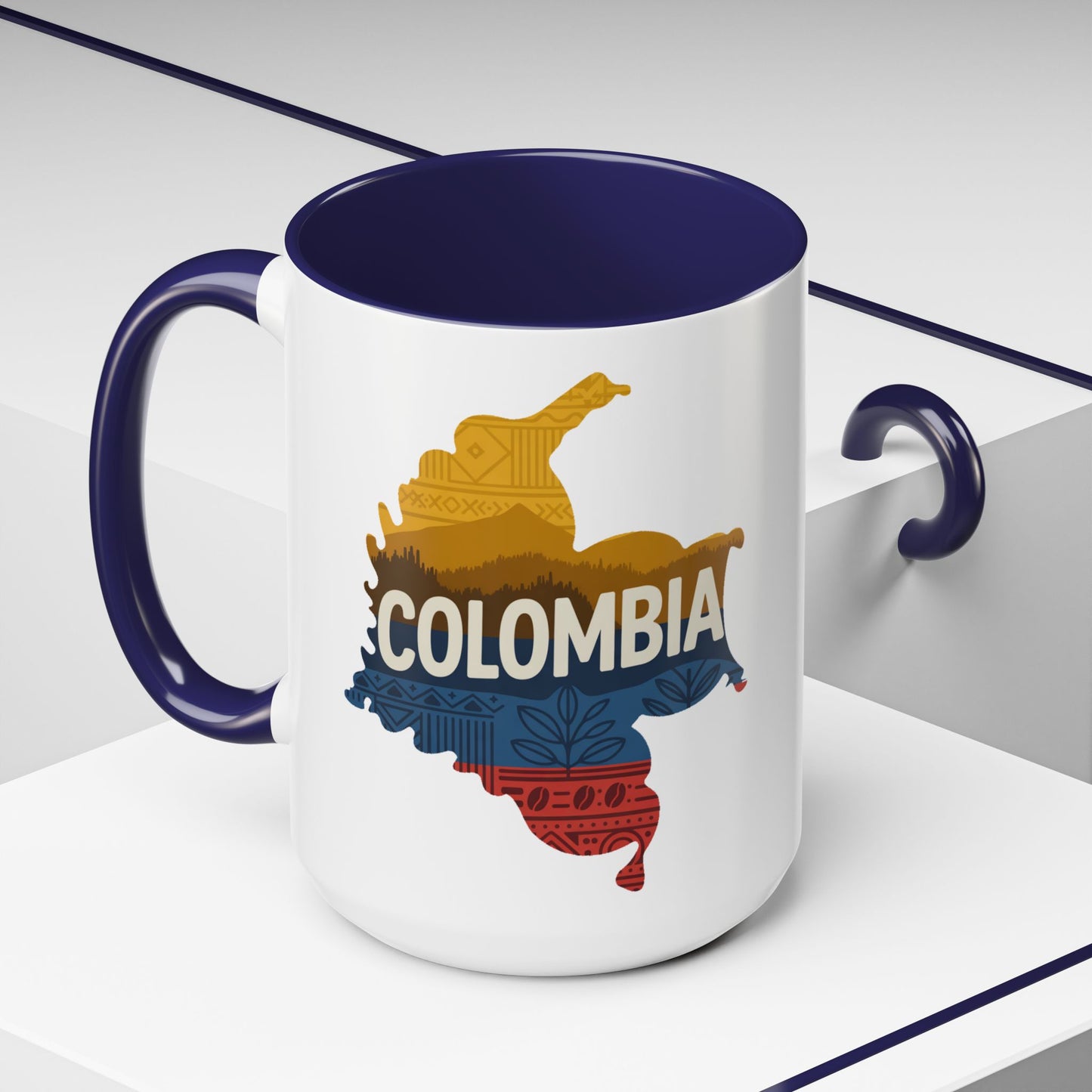 Colombia Mug - Colombian Heritage Gift, Orgullo Colombiano Coffee Cup, Mi Colombia Bella Souvenir for Hispanic Pride