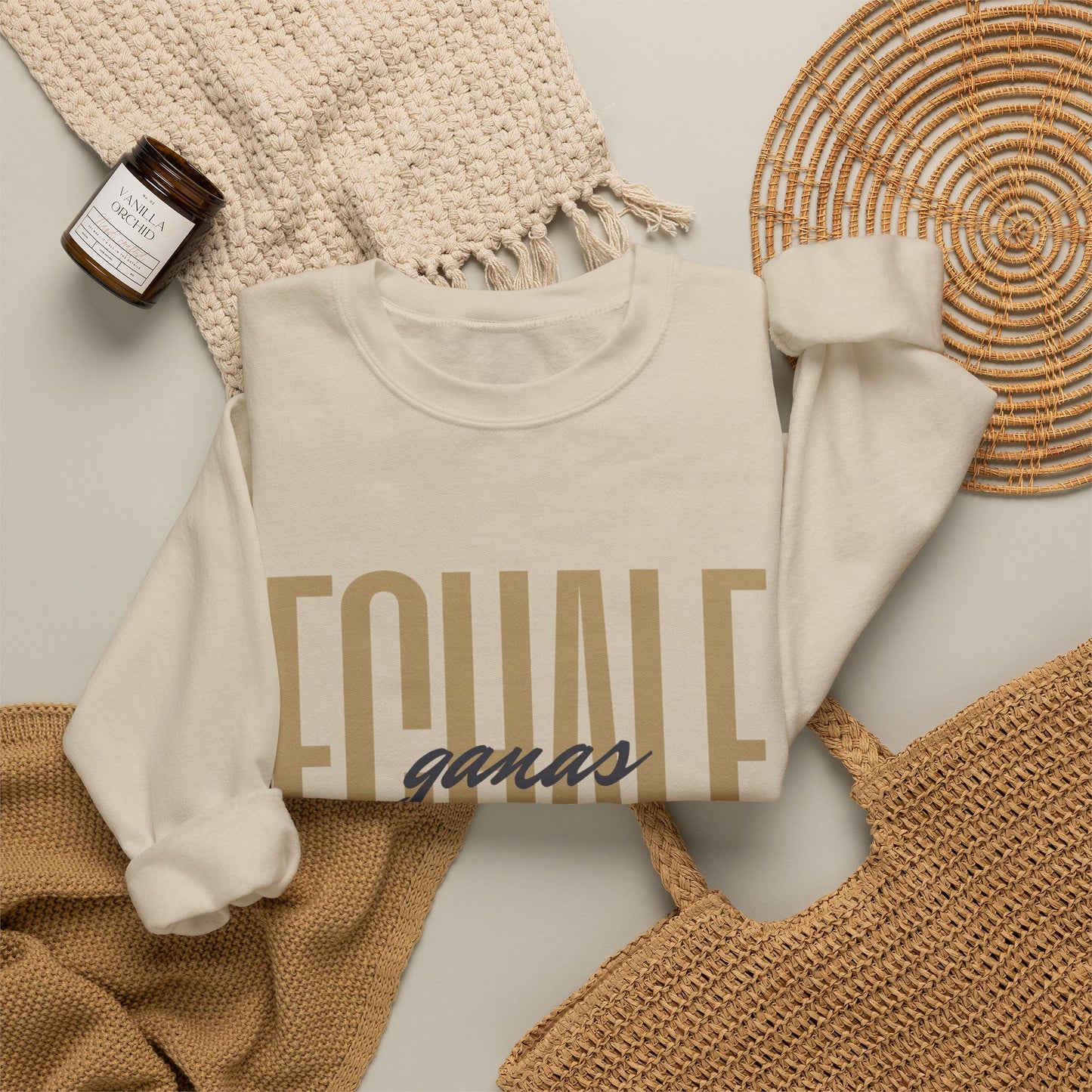 Echale Ganas Sweatshirt - Latina Motivational Gift - Spanish Inspirational Hoodie - Regalos Para Mujer - Latina Pride Pullover