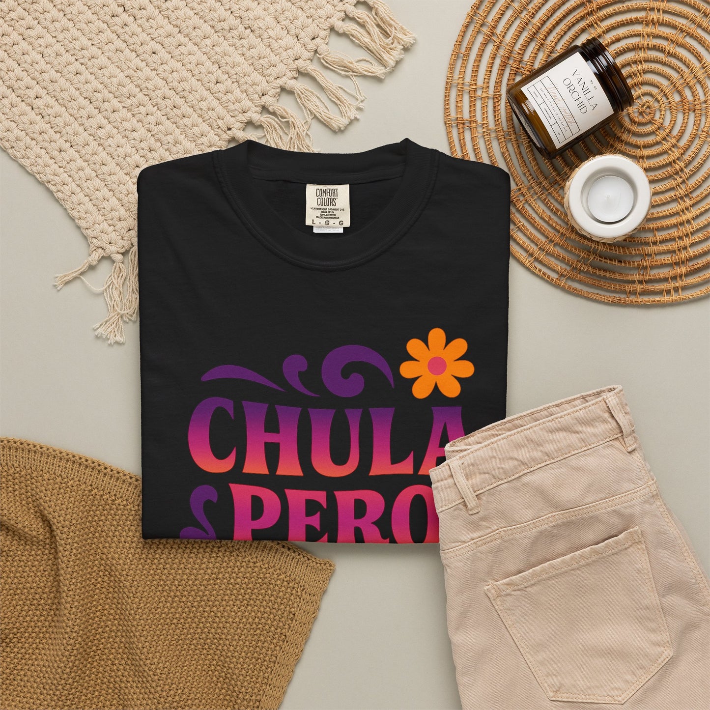 Chula Pero Chingona Shirt, Latina owned business support, brown business, activism tee, social T-Shirt (view 15 of 16)