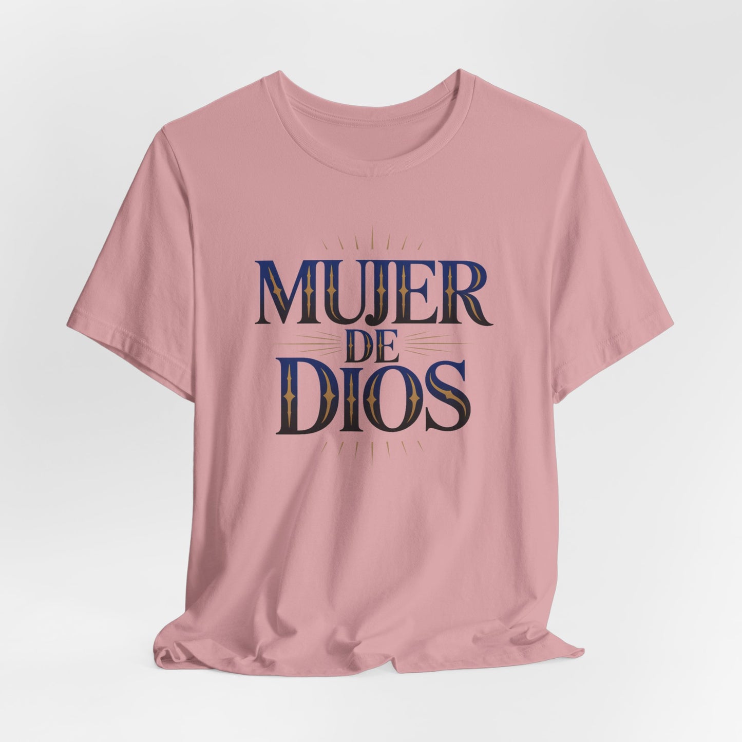 Mujer de Dios T-Shirt - Christian Latina Faith Tee - Spanish Religious Gift - Catholic Women Shirt - Fe Cristiana