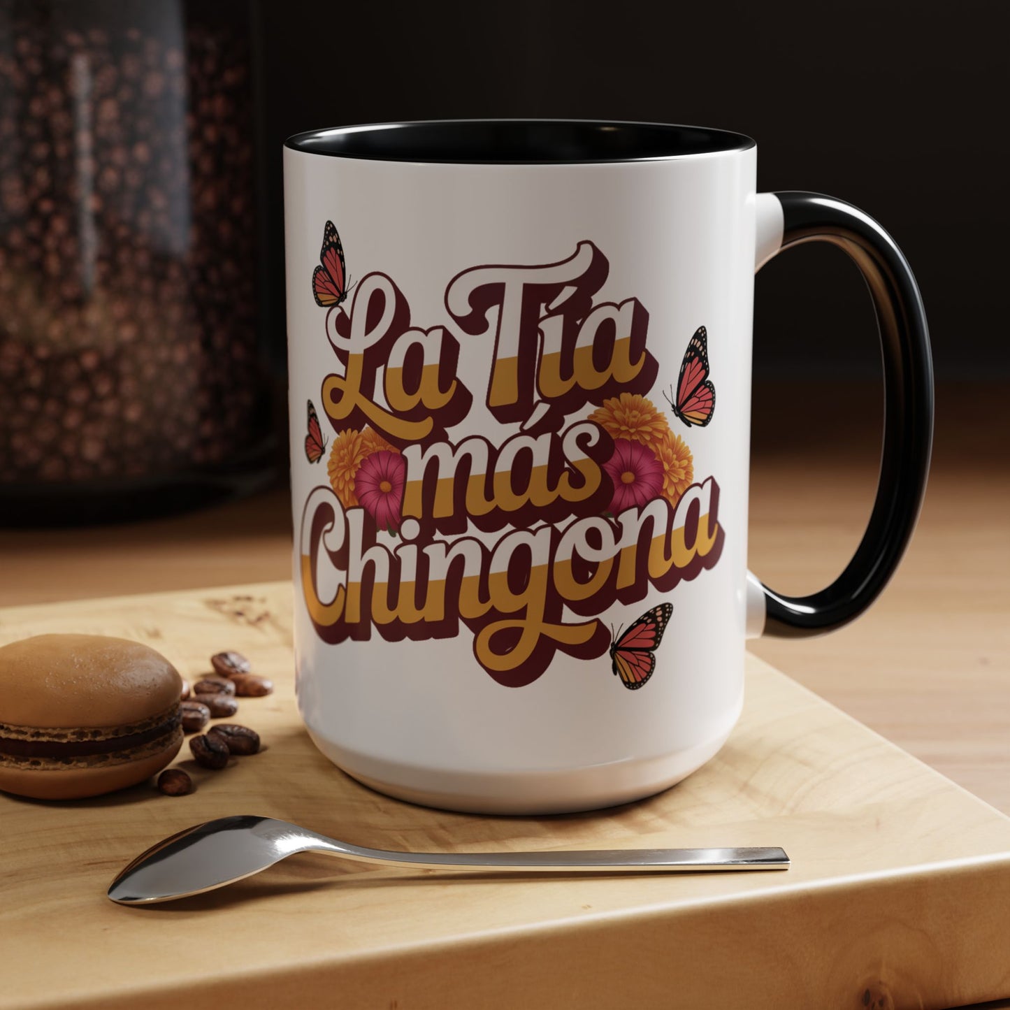 Tia Mas Chingona Mug - Best Tia Ever Coffee Cup, Tia Gift, Latino Family Gift, Hispanic Aunt Mug, Tia Querida Birthday Present