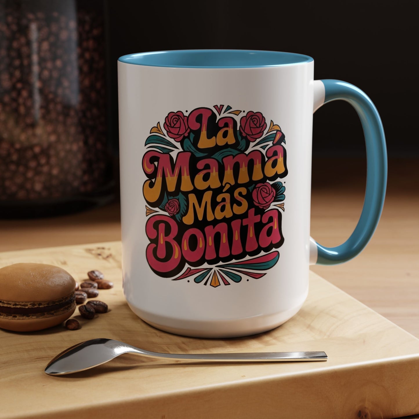 La Mama Mas Bonita Mug, Mama Gift, Latina Mom Coffee Mug,  Mom Birthday Gift, Mother's Day Mug