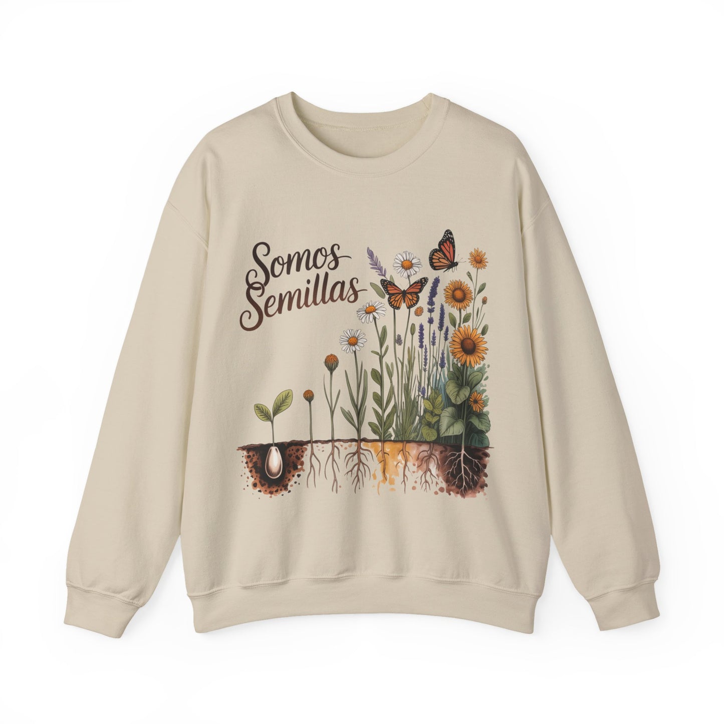 Somos Semillas Sweatshirt - Latino Heritage Sudadera - Hispanic Pride Gift - Semillas de Amor - Cultural Empowerment Wear