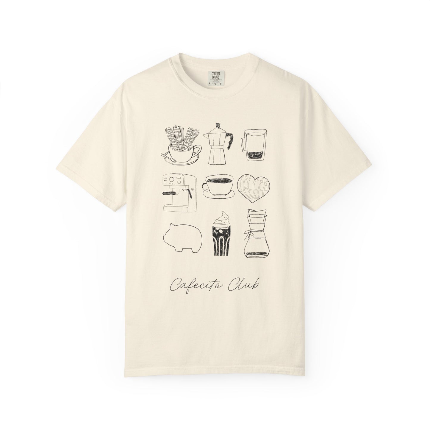 Cafecito Club Tshirt | Camiseta Gifts | Cafecito y Concha