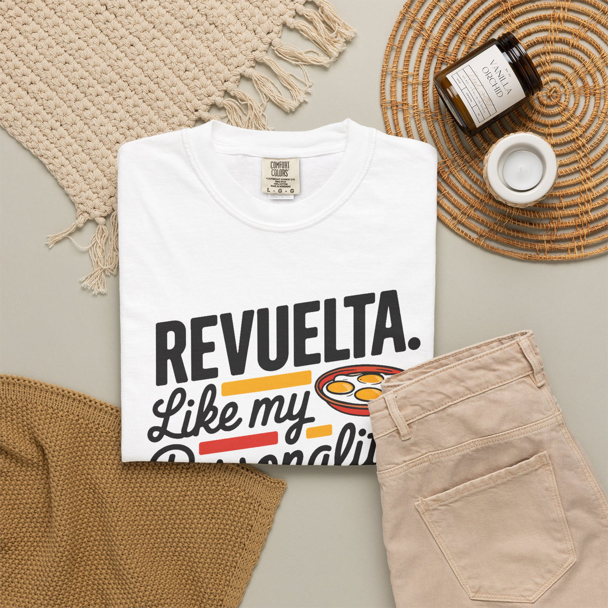 Revuelta Like My Personality Tee - Funny Latina Breakfast Shirt - Huevos Revueltos Gift