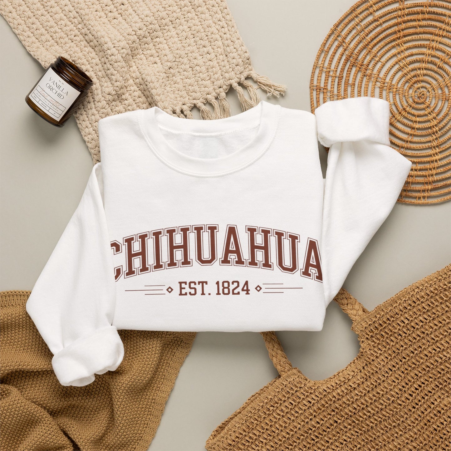 Chihuahua Sweatshirt - Mexican Heritage Pride Wear - Perrito Lindo Gift - Sudadera Mexicana - Chihuahua Mama