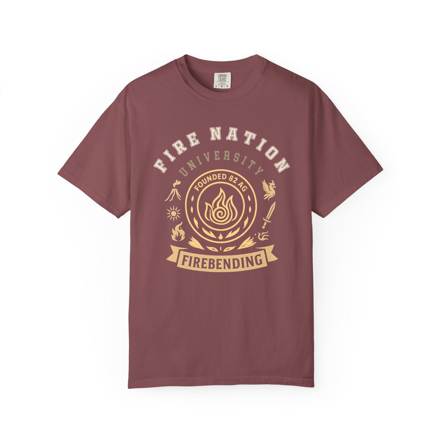 Fire Nation University Shirt | The Last Airbender Gift , Earth Kingdom Tee | Anime Fan Art