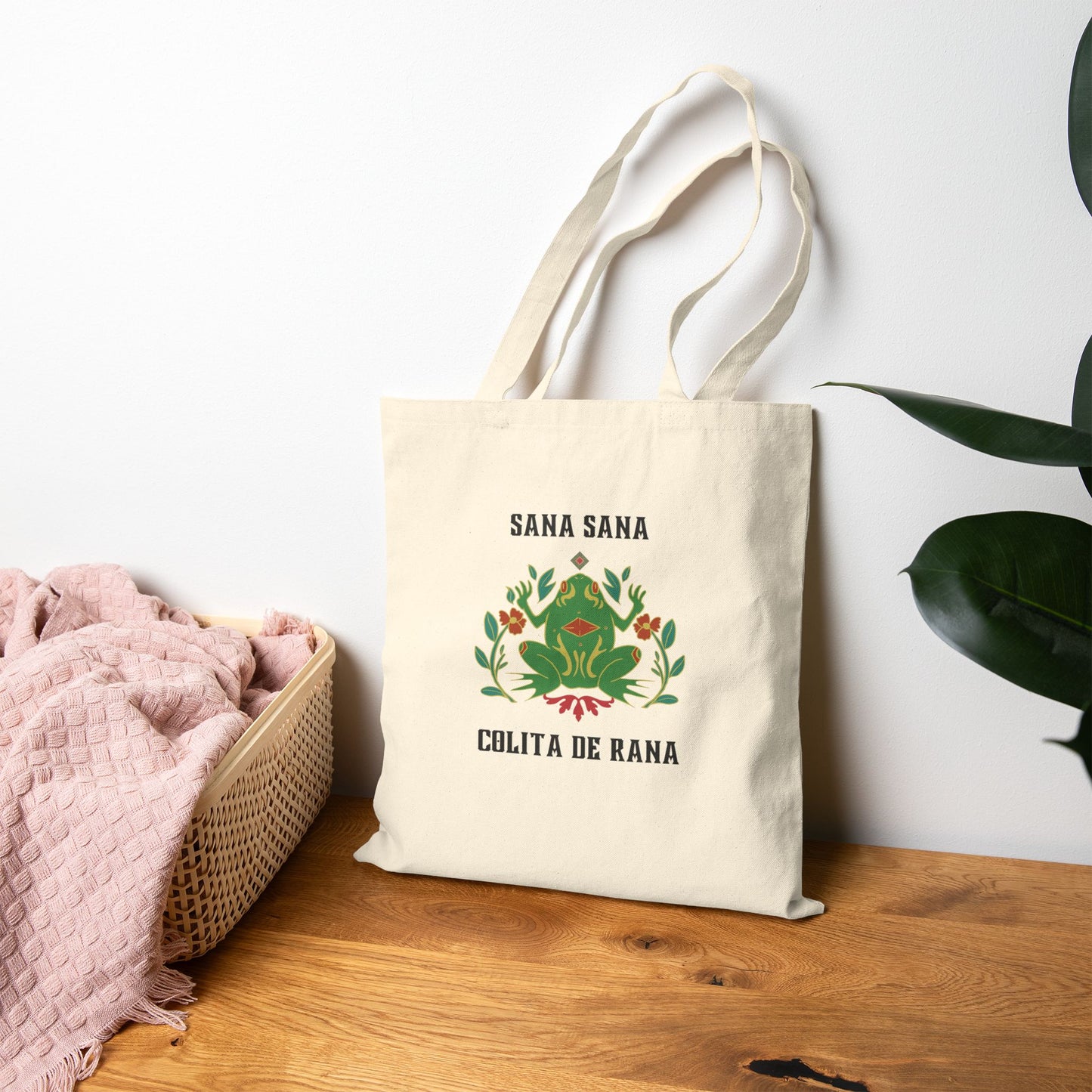 Sana Sana Colita De Rana Tote Bag | Sana Sana Colita de Rana Badge , Shoulder Bag , Reusable Grocery Bag , Handbag , Grocery Bag