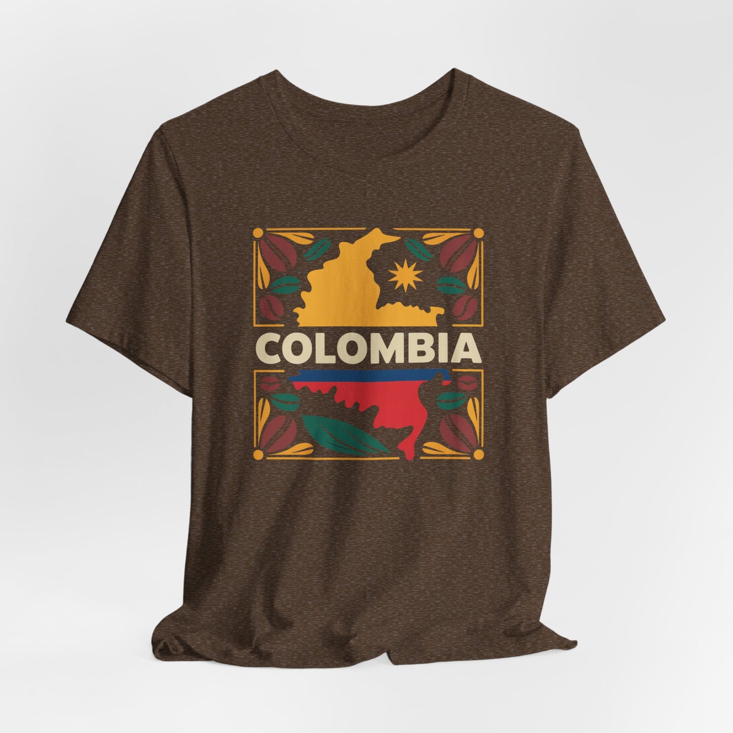Colombia T-Shirt - Colombian Heritage Pride Tee - Orgullo Colombiano Gift - Hispanic Pride Shirt - Cafetero Style