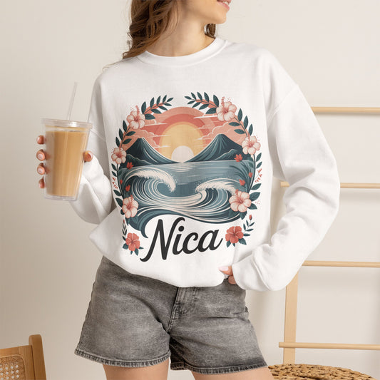 Nicaragua Sweatshirt — Nica Pride Hoodie, Nicaragüense Gift, Central American Heritage, Orgullo Nica, Hispanic Pride Apparel