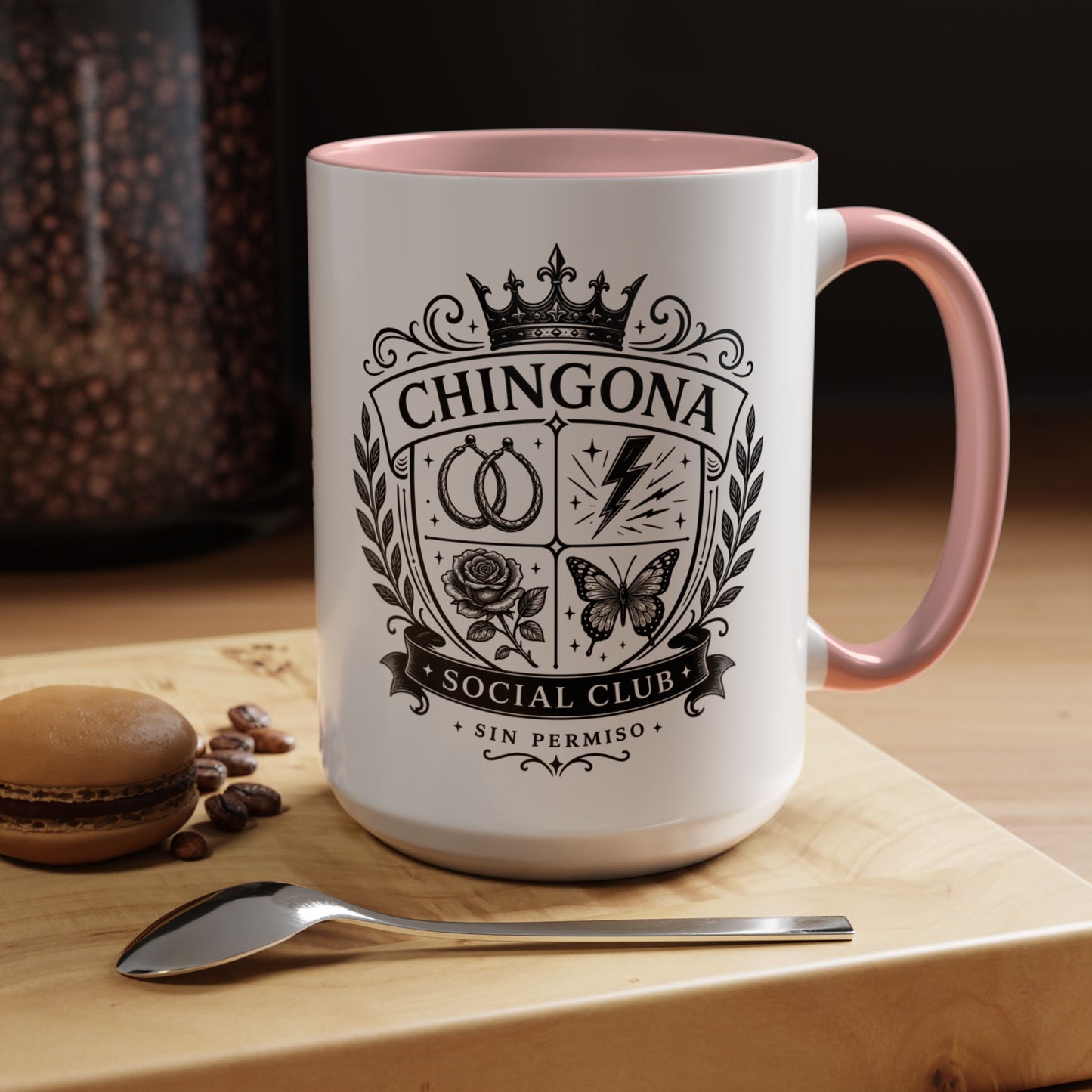 Chingona Comadre Energy Mug - Latina Gift for Her - Regalos para Mujer - Spanish Coffee Cup - Latina Power Drinkware
