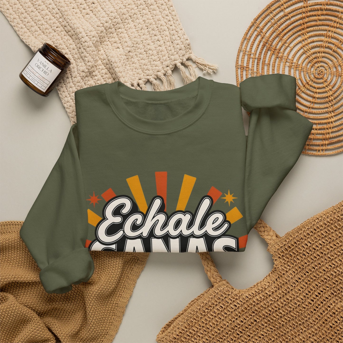 Echale Ganas Sweatshirt - Latina Pride Gift - Spanish Motivational Pullover - Regalos Para Mujer - Latina Power Hoodie