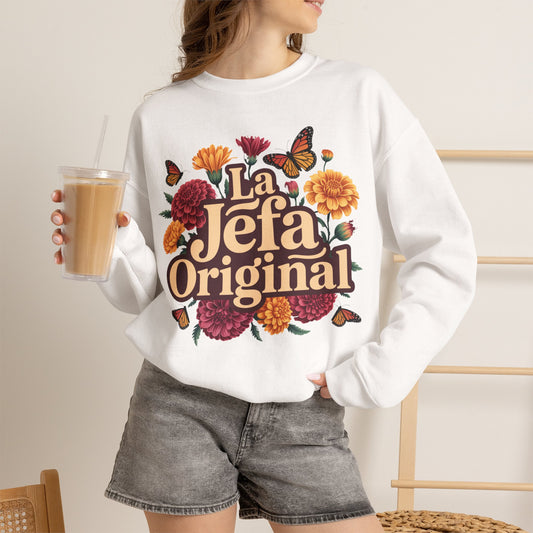 La Jefa Sweatshirt — Latina Boss Babe Gift