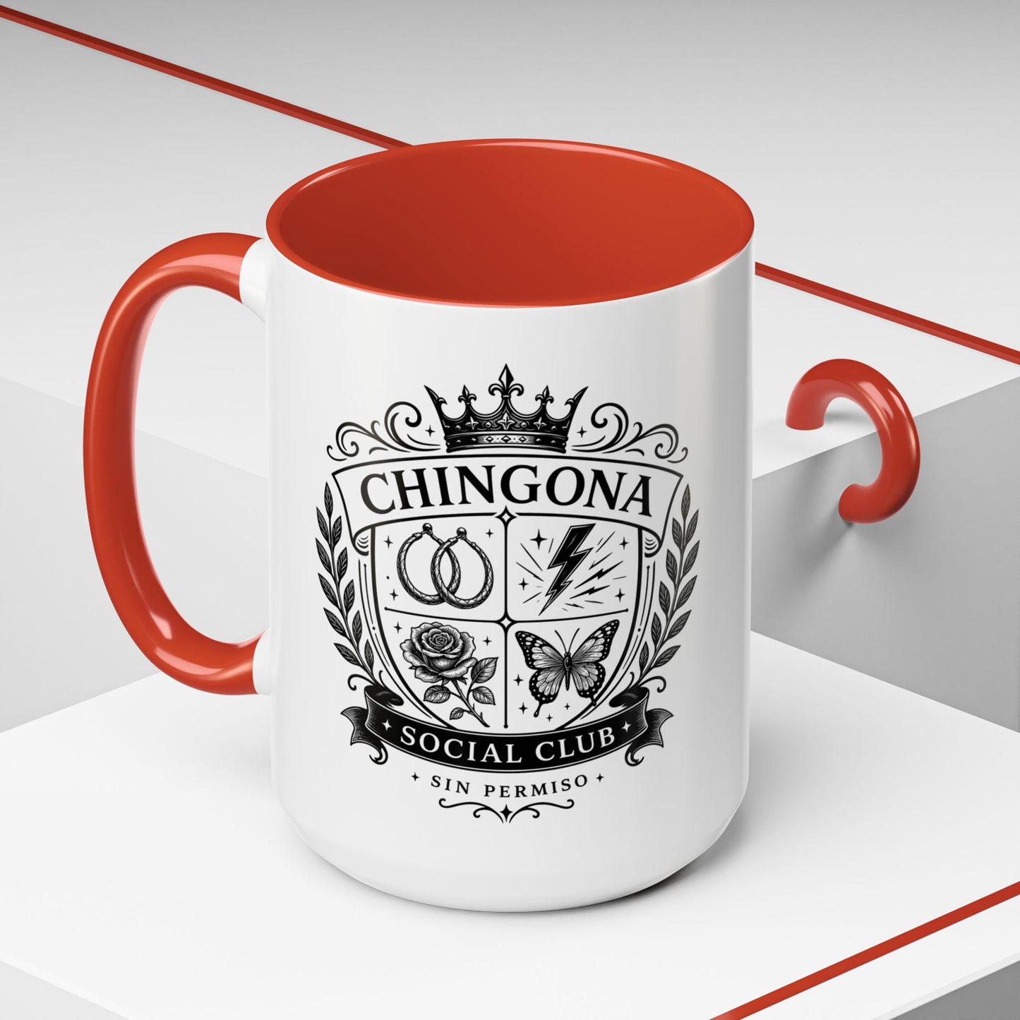Chingona Comadre Energy Mug - Latina Gift for Her - Regalos para Mujer - Spanish Coffee Cup - Latina Power Drinkware