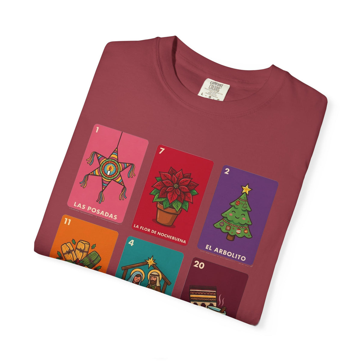 Loteria Navidad Shirt - Mexican Christmas Loteria Tee - Navidad Mexicana Posadas Tamales Ponche - Feliz Navidad Gift