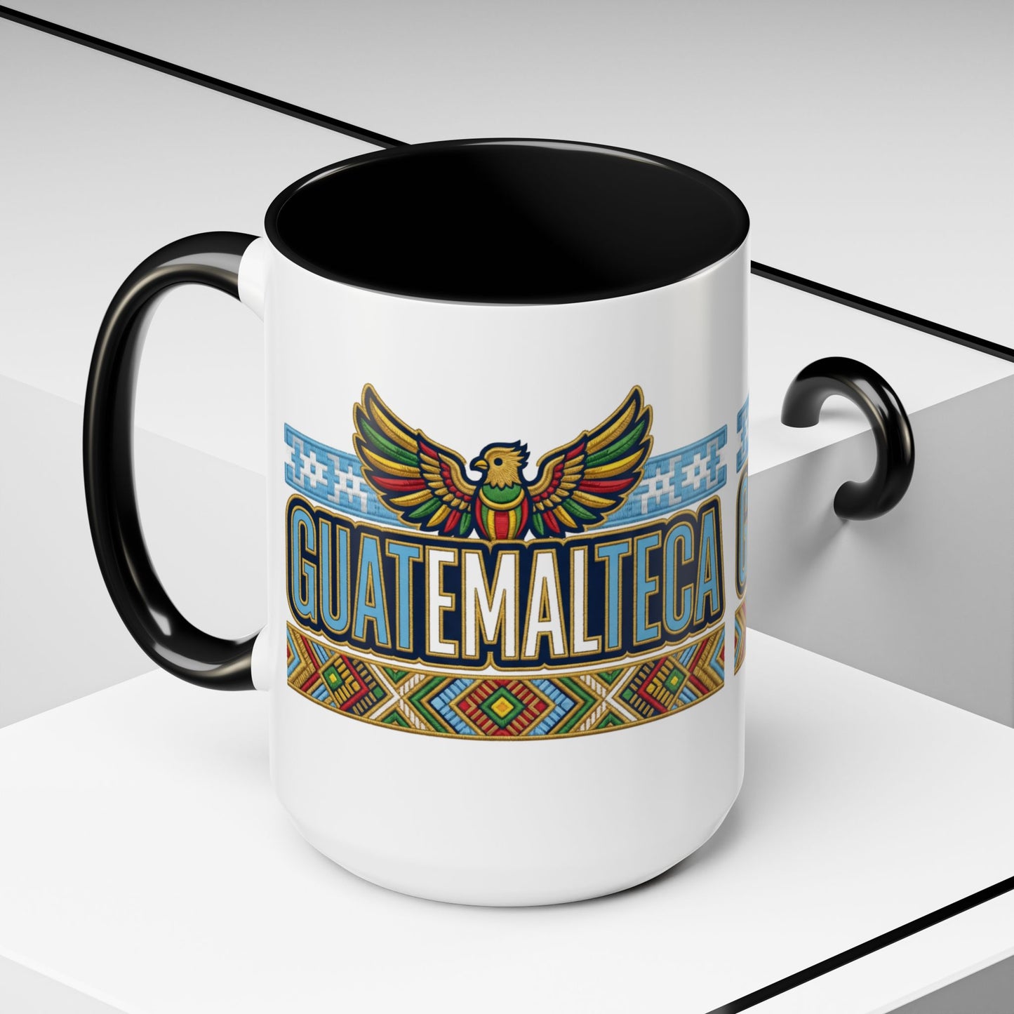 Guatemala Mug - Guatemalteco Pride Coffee Cup Gift | Chapina Heritage | Central American Maya Quetzal Bird Design