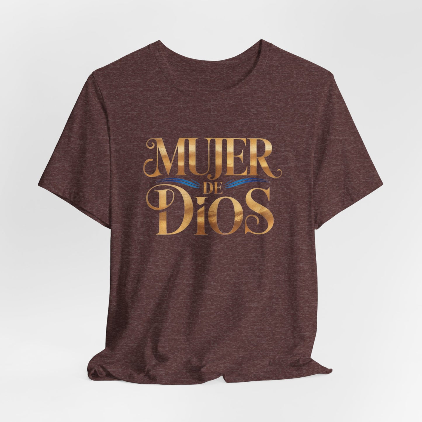 Mujer de Dios T-Shirt - Christian Latina Faith Tee - Catholic Gift - Spanish Religious Shirt - Mujer Cristiana