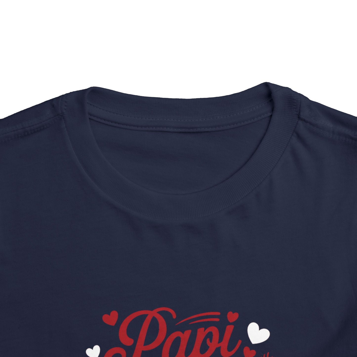 Papi is my Valentine Toddler Short Sleeve Tee