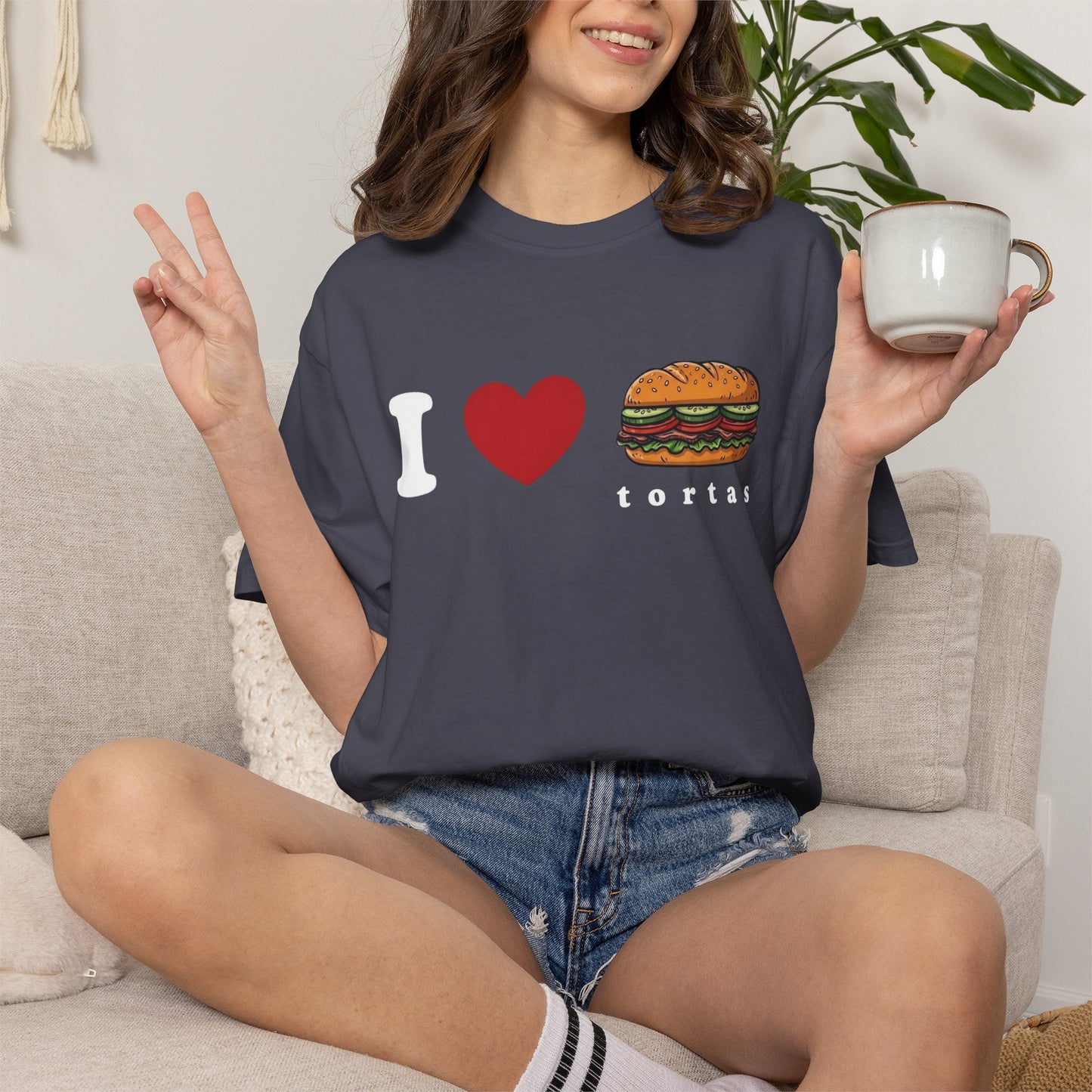 I love Tortas Shirt, Comfort Colors Bilingual Tee, Funny Gift for Men
