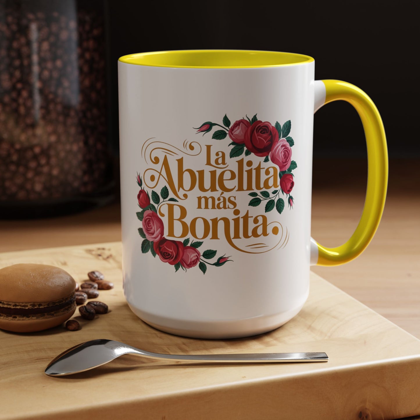 La Abuelita Mas Bonita Mug, Abuelita Gift Roses, Latina Grandmother Coffee Mug,  Abuela Birthday Gift, Mother's Day Mug