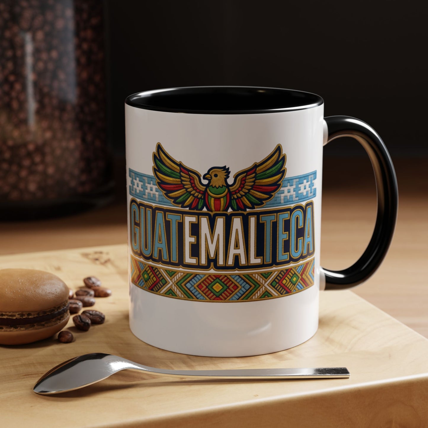 Guatemala Mug - Guatemalteco Pride Coffee Cup Gift | Chapina Heritage | Central American Maya Quetzal Bird Design