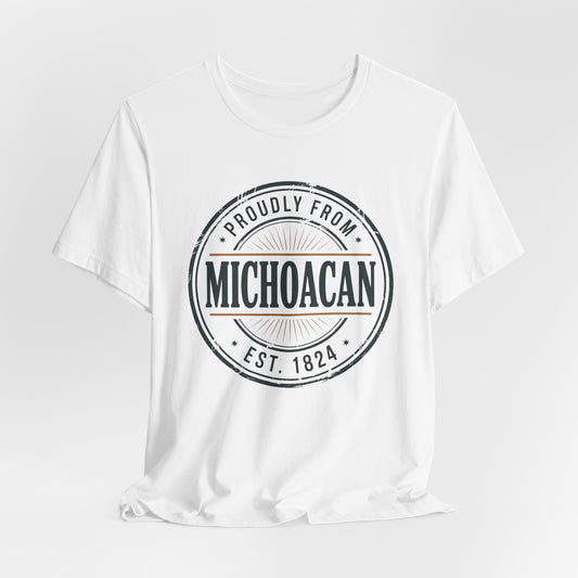 Michoacán T-Shirt - Mexican State Pride Tee - Michoacano Heritage Gift - Orgullo Mexicano Shirt - Mexico Regional Wear