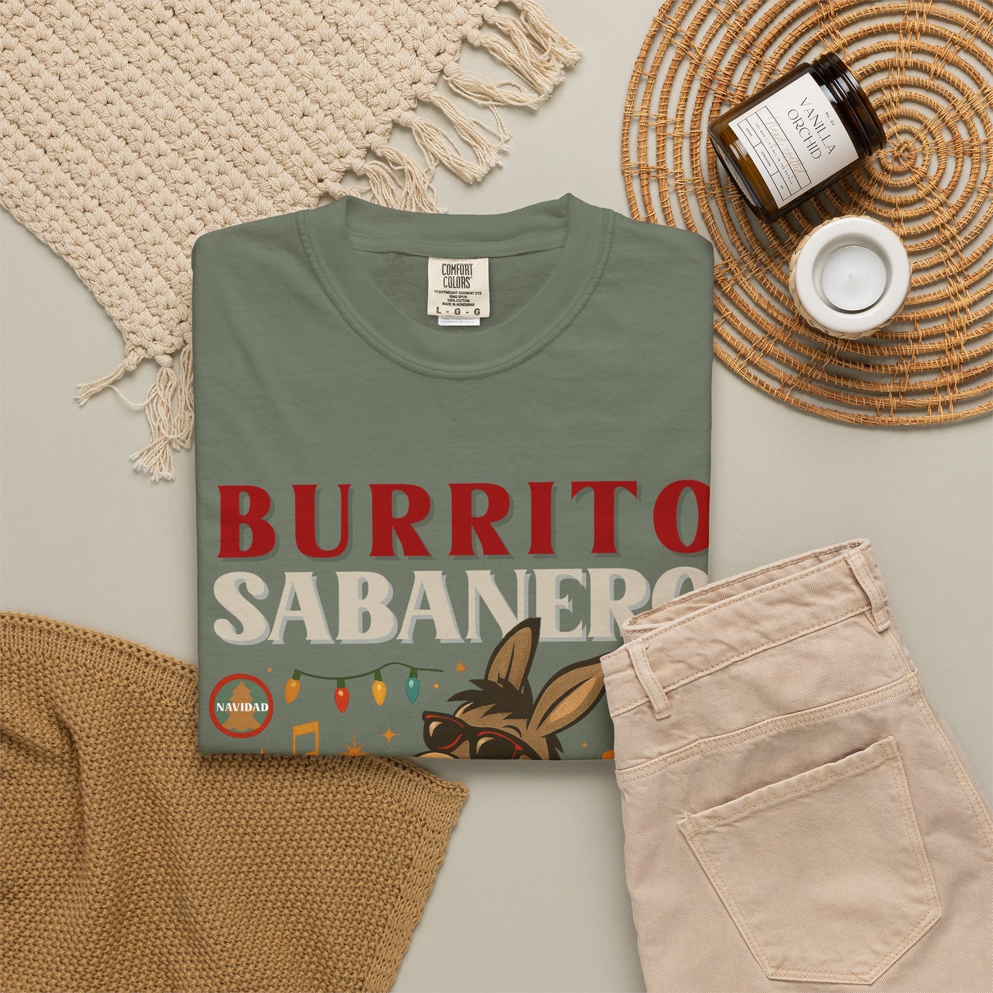 Burrito Sabanero Navidad Shirt | Camisa de Navidad Funny Xmas Tee |  Bilingual Shirt