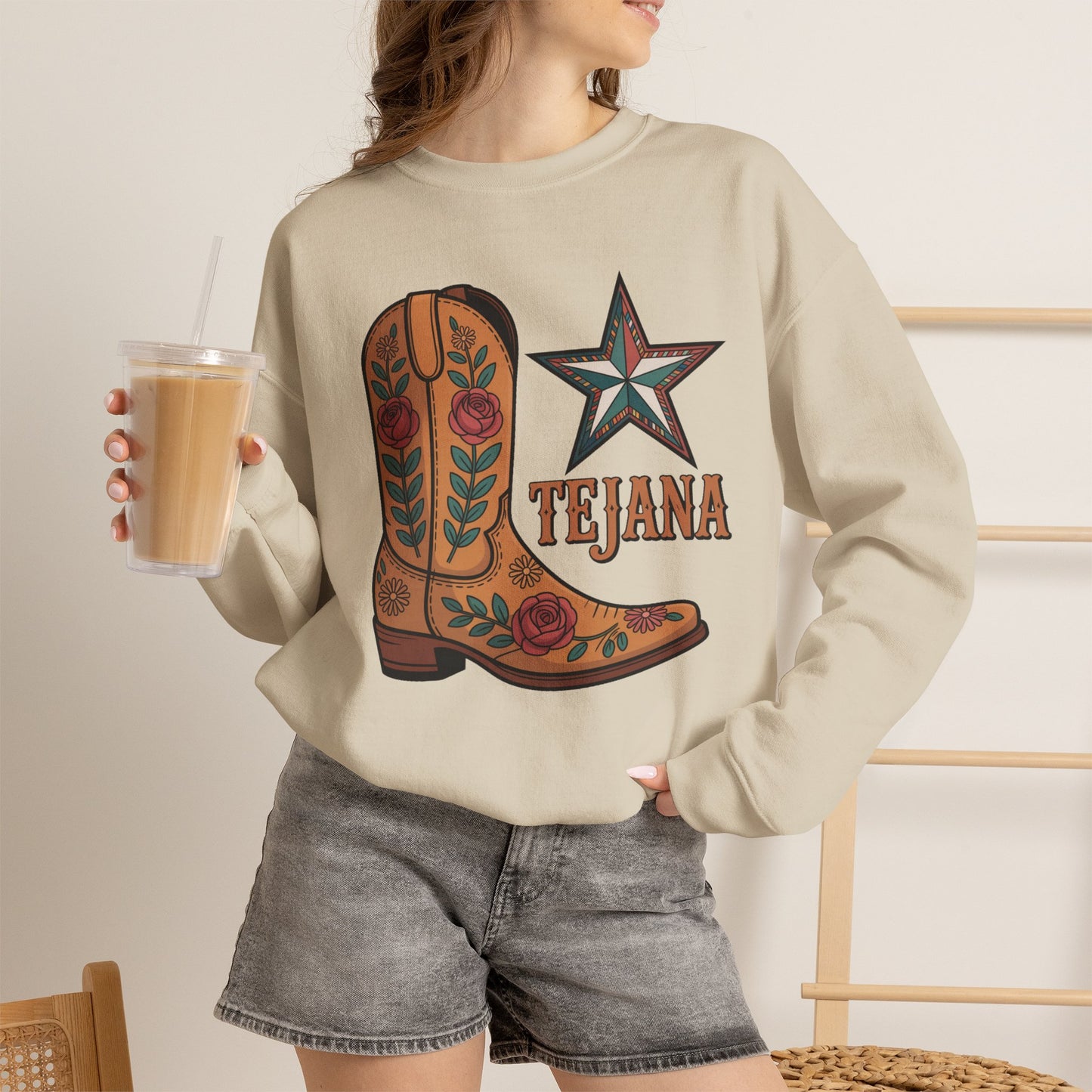 Tejana Sweatshirt | Texas Latina Pride Gift | Houston Dallas San Antonio Girl | Hispanic Pride Hoodie | Tejana Mujer Regalo