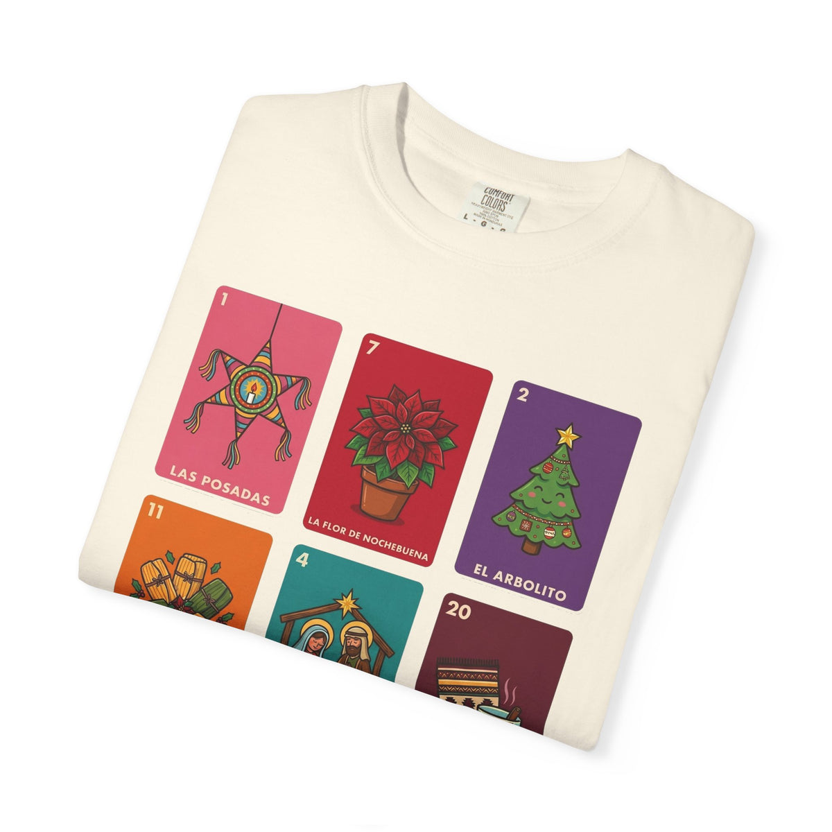 Loteria Navidad Shirt - Mexican Christmas Loteria Tee - Navidad Mexicana Posadas Tamales Ponche - Feliz Navidad Gift