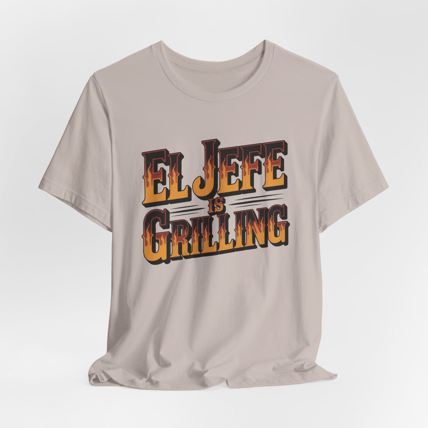 El Jefe is Grilling T-Shirt - Latino Boss Tee, Hispanic Pride Gift, Spanish Shirt for Men Women, Jefe Regalo